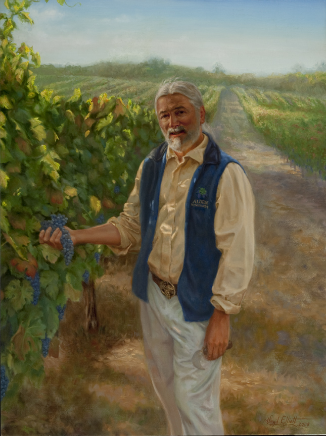 Portrait of Alex Hogstrom, Vineyard Manager, Alden Vineyards