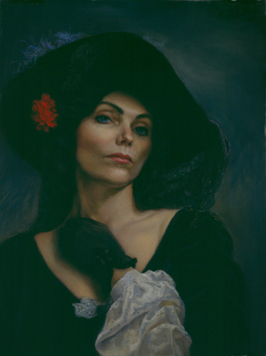 Portrait of The Woman in Black, aka Annie Lore as Lola Montez